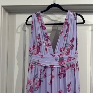 Lulus heavenly hues floral maxi dress